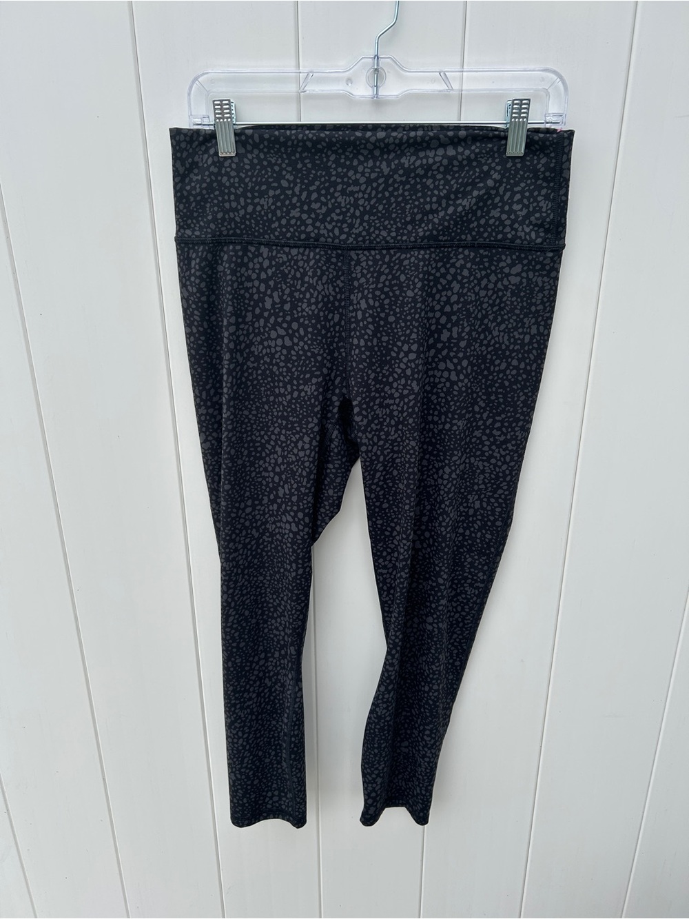Fabletics Black Subtle Leopard Print Leggings